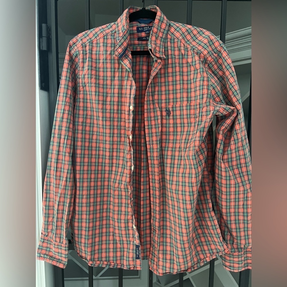 US Polo Assn Plaid Button Down